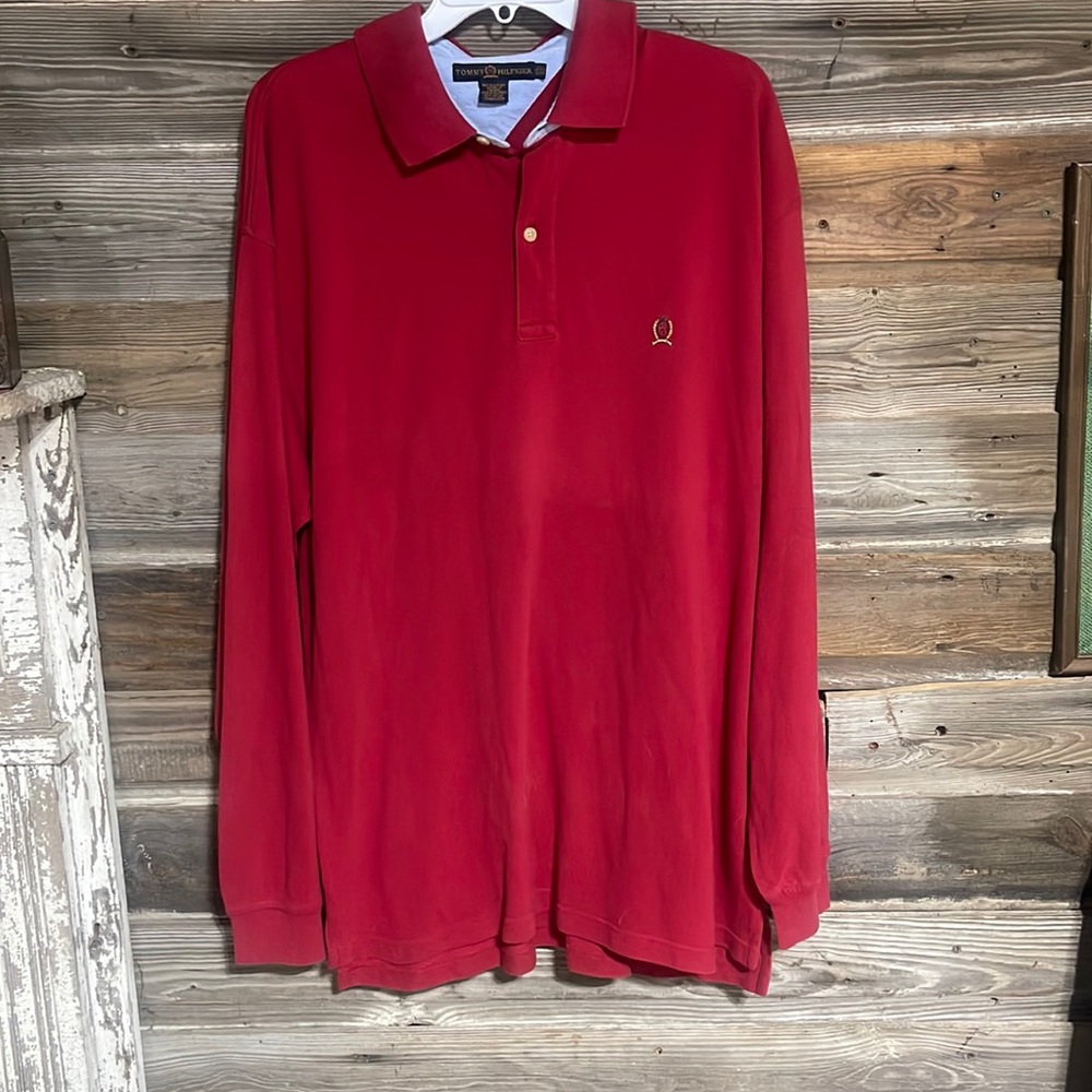 Tommy Hilfiger Red Long Sleeve XXL